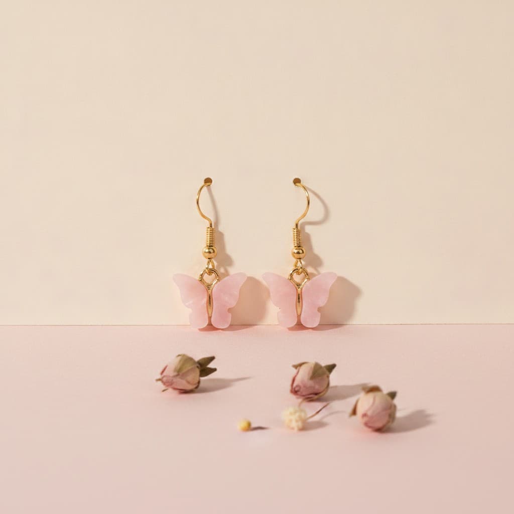 Butterfly Wishes dangle earrings by Symphony Belle