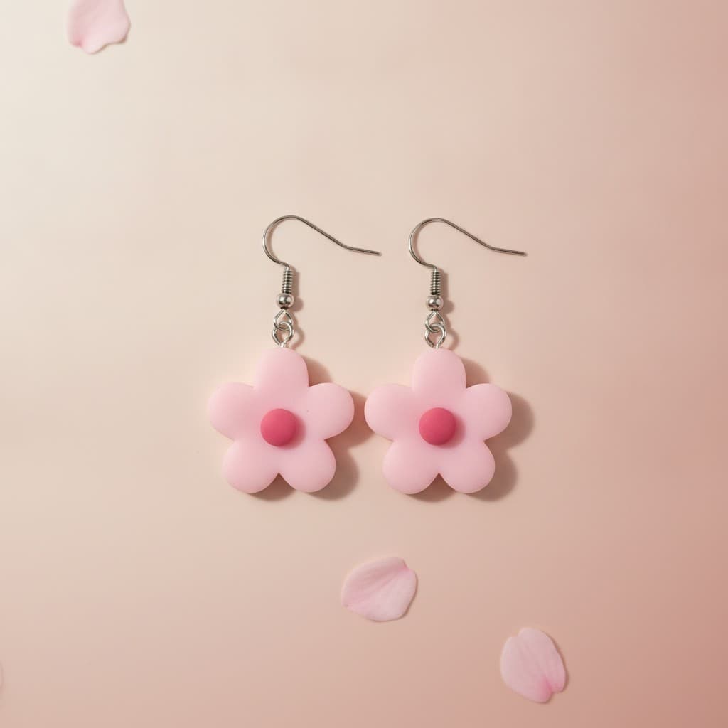 Cherry Blossom dangle earrings by Symphony Belle