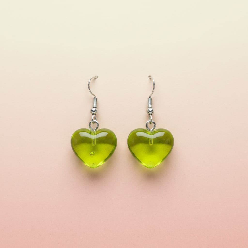 Lucky Heart dangle earrings by Symphony Belle