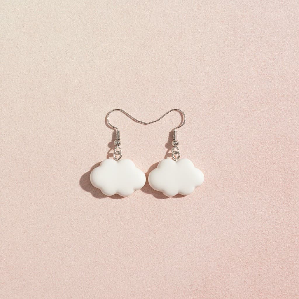 Happy Little Cloud dangle earrings by Symphony Belle