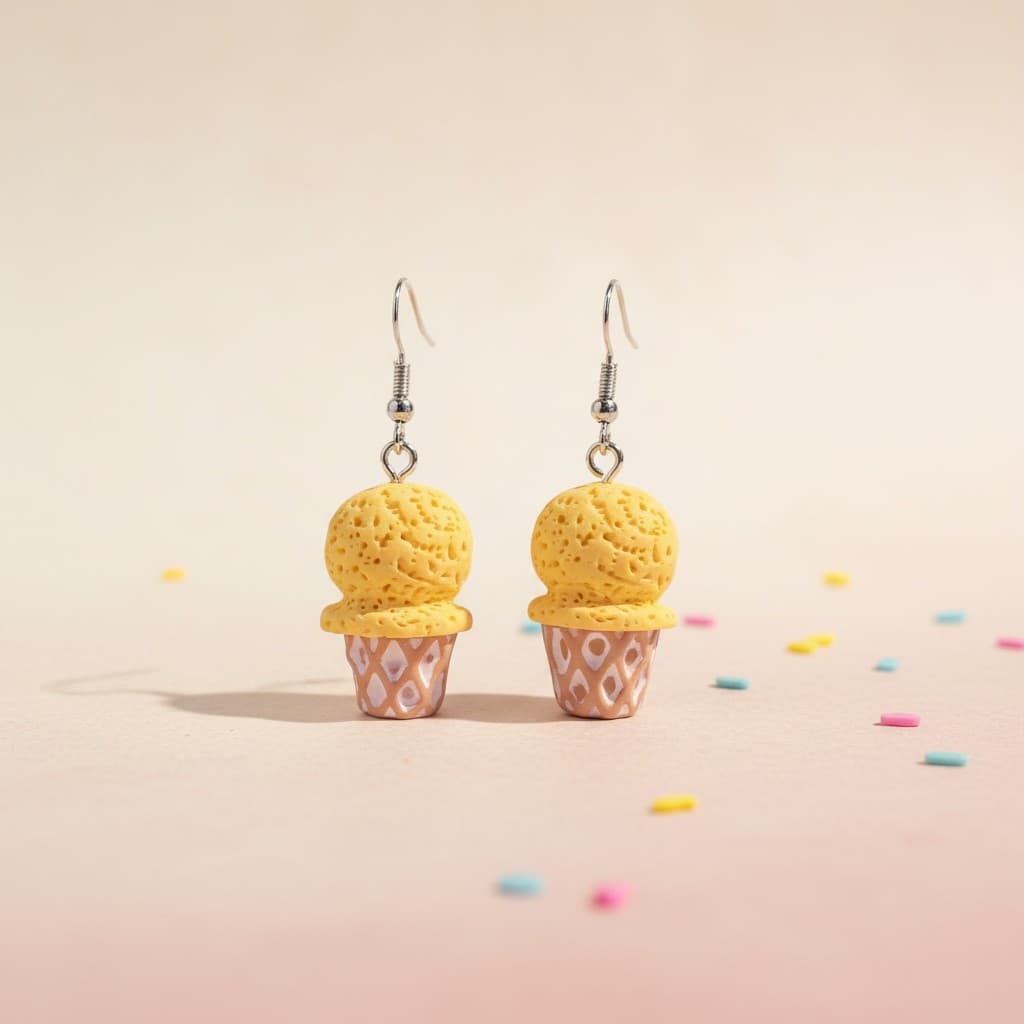 Ice Cream Dream dangle earrings by Symphony Belle