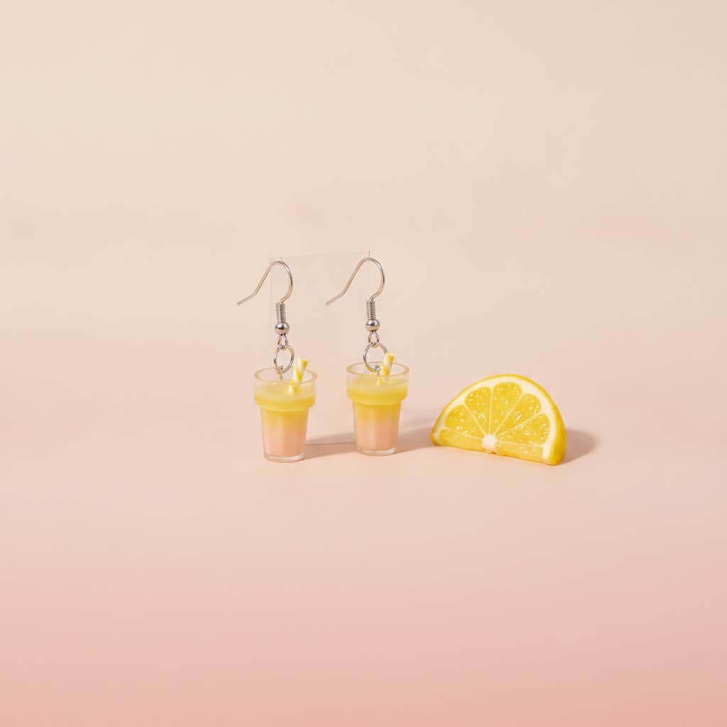 Sunshine Lemonade dangle earrings by Symphony Belle