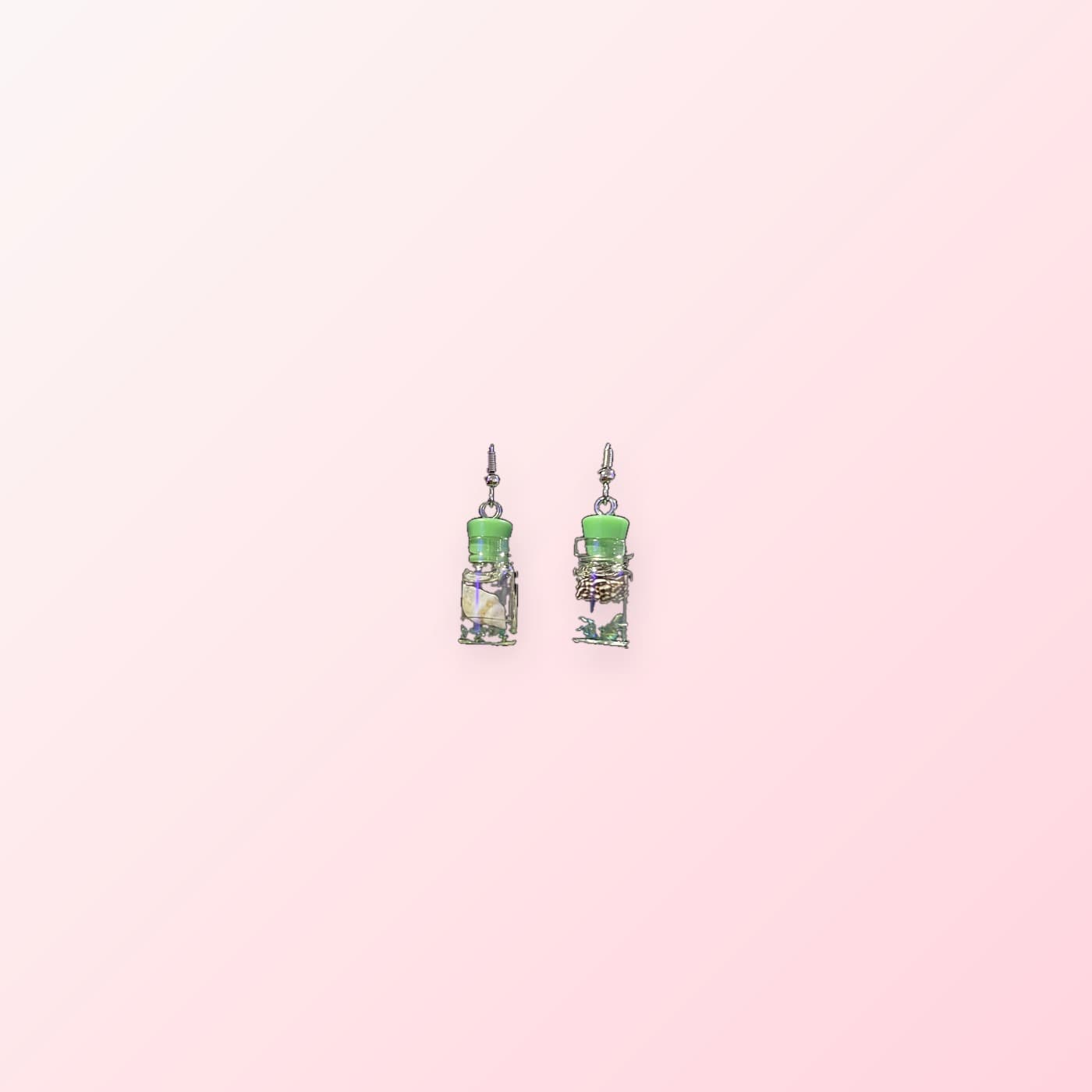 Message in a Bottle dangle earrings by Symphony Belle