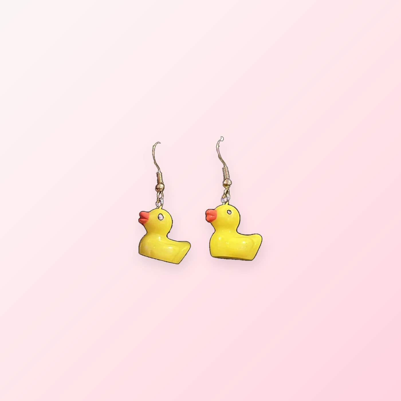 Rubber Ducky dangle earrings by Symphony Belle