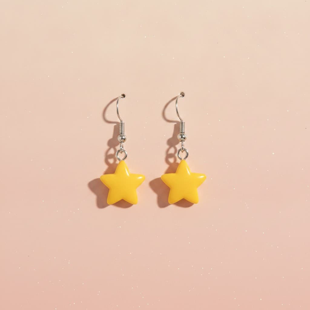 Shooting Star dangle earrings by Symphony Belle